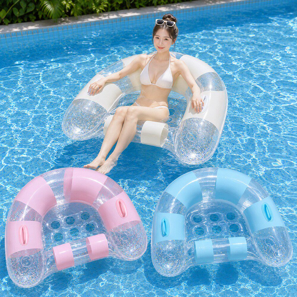 Pool Lounger Inflatable - Aufblasbare Pool-Luftmatratze für Erwachsene, Wasser-Hängematte, Schwimmliege,
