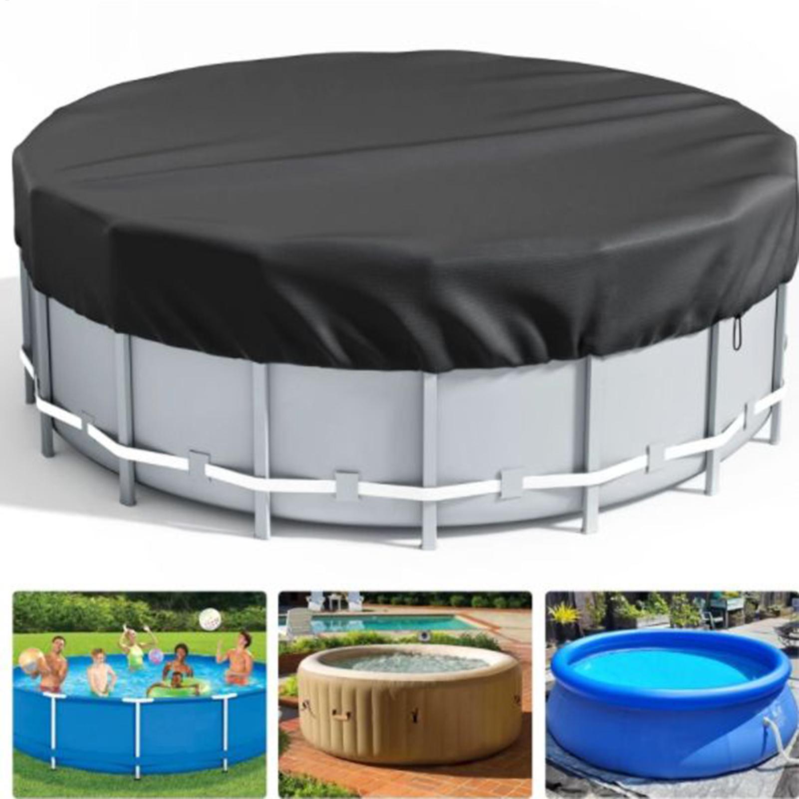 Pool Ladder Above Ground - 6/8/10/12ft Runde Schwimmbad Solar Abdeckungen Faltbare