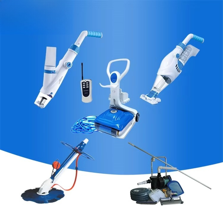 Pool Vacuum Manual - Poolreiniger, Wiederaufladbares Manuelles Reinigungsset, Automatischer Roboter-Poolsauger