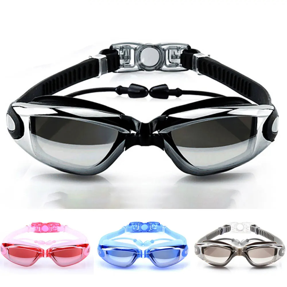 Swim Goggles Anti Fog Uv - Schwimmbrille für Erwachsene, Poolbrille, Antibeschlag, für