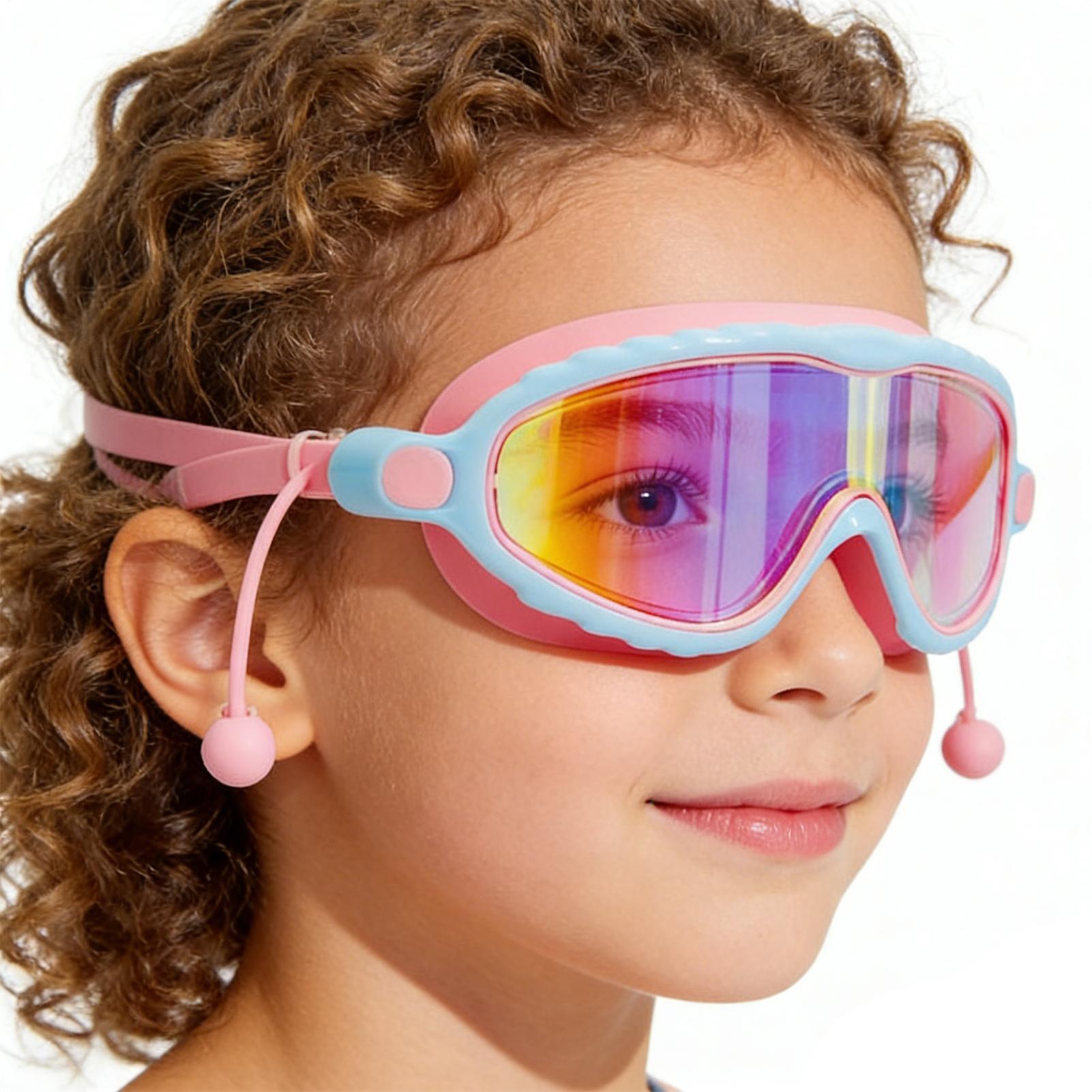 Swim Goggles Anti Fog Uv - Kinder-Schwimmbrille, beschlagfrei, UV-Schutz, Jugend-Schwimmbrille zum Tauchen,