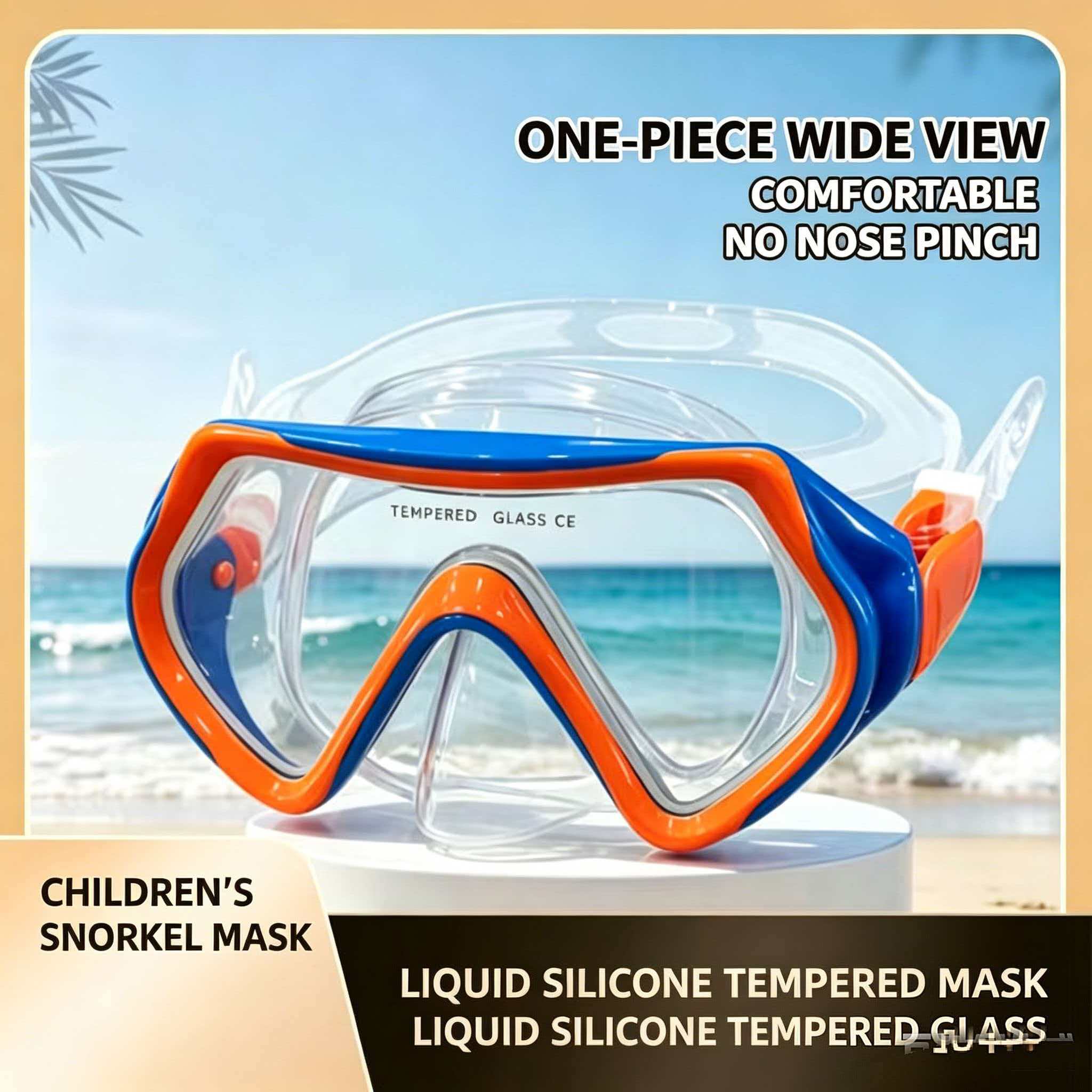 Snorkel Mask Full Face - Volltrockenes Schnorchelset im neuen Stil mit