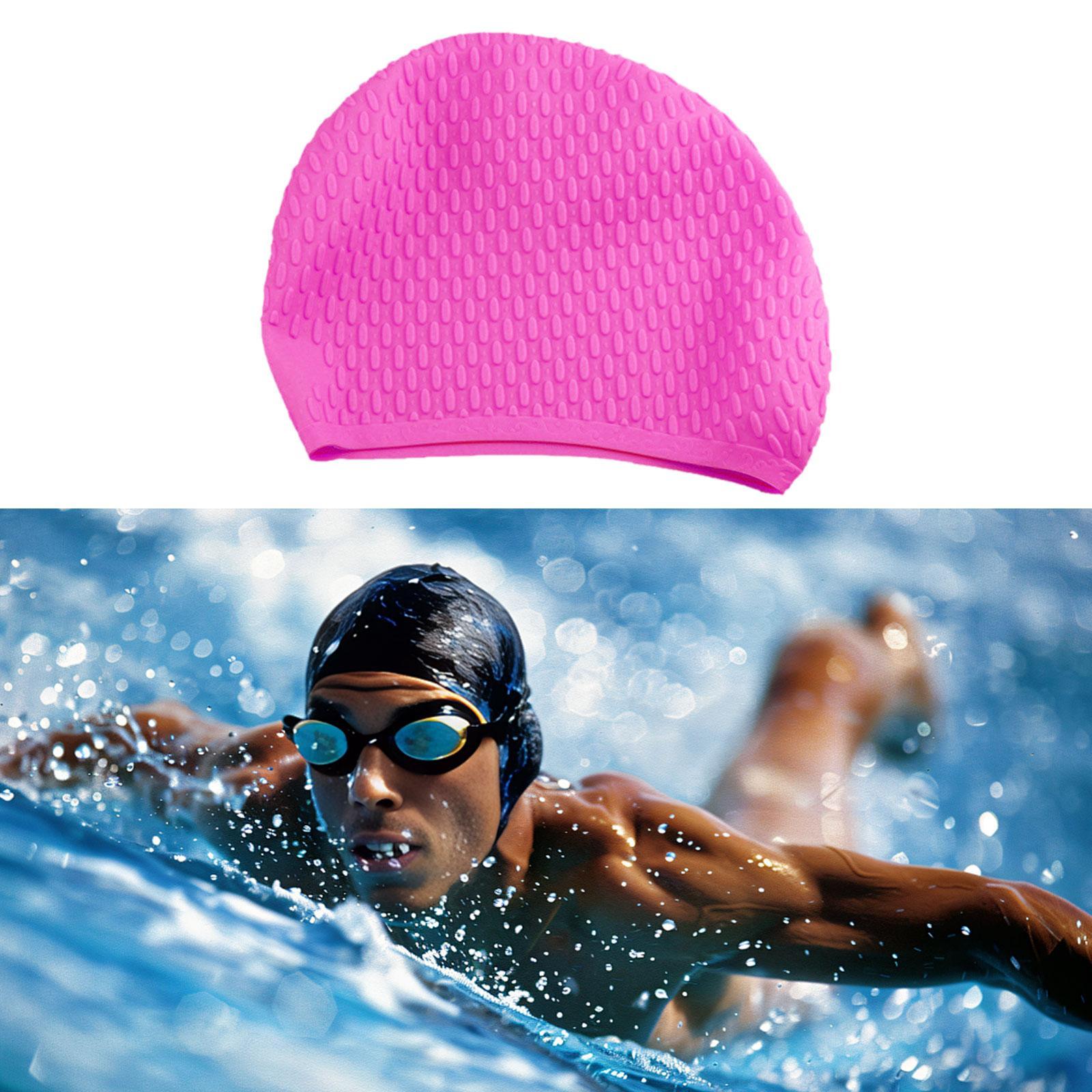 Pool Cover Waterproof - Hochelastische Silikon-Schwimmkappe, wasserdicht, für Erwachsene, Schwimmhaube,