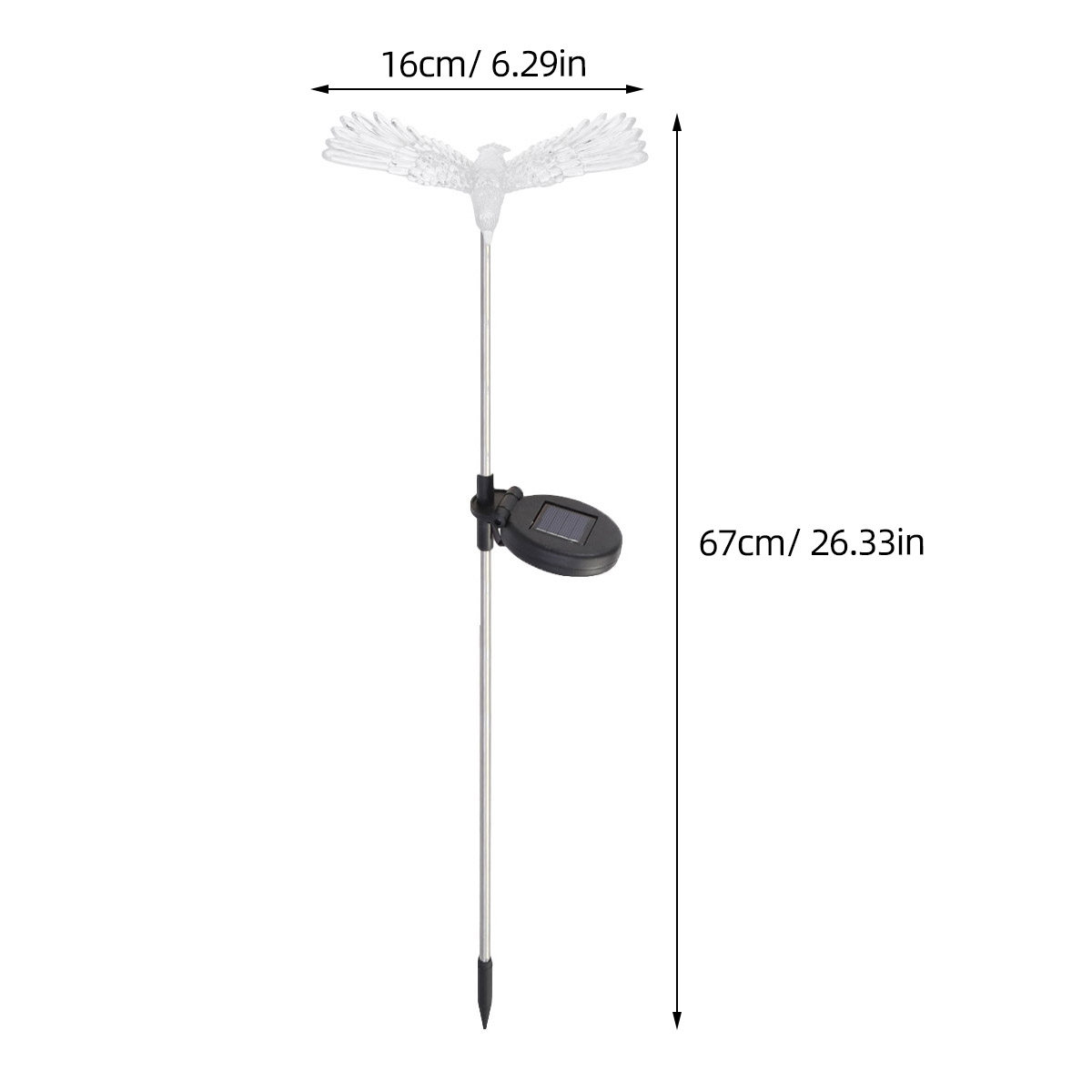 Solar-Vogel-Gartenleuchte IP65 – Pool Light Solar Rechargeable Bewertung und Preis