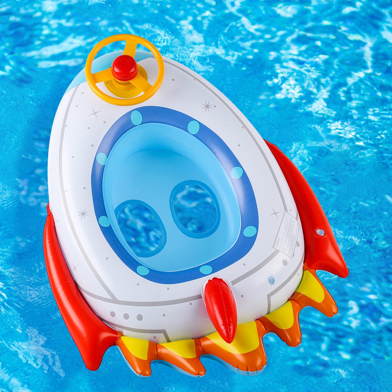 1 x raketenförmiger, verdickte – Pool Float Ring Inflatable Bewertung und Preis