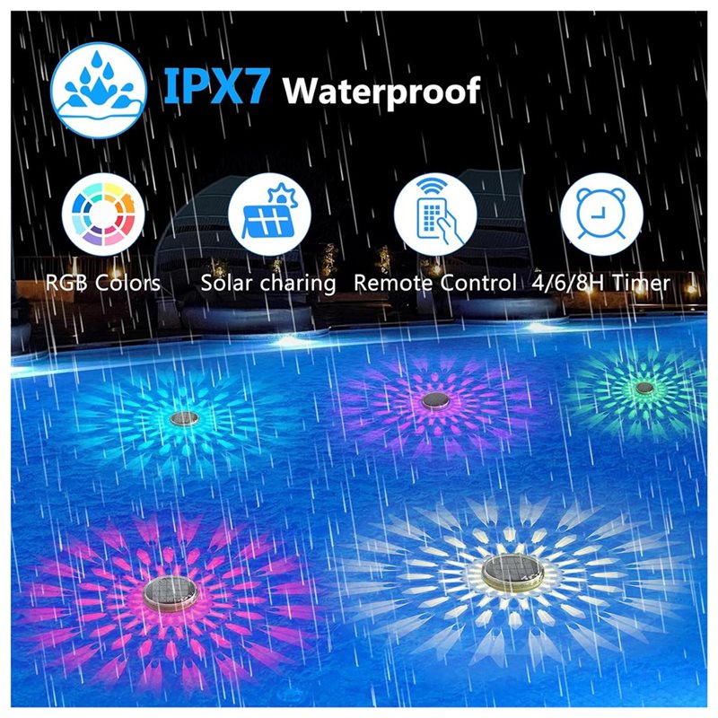 X16A NEUE-Schwimmende Solar-Au – Pool Light Solar Rechargeable Bewertung und Preis