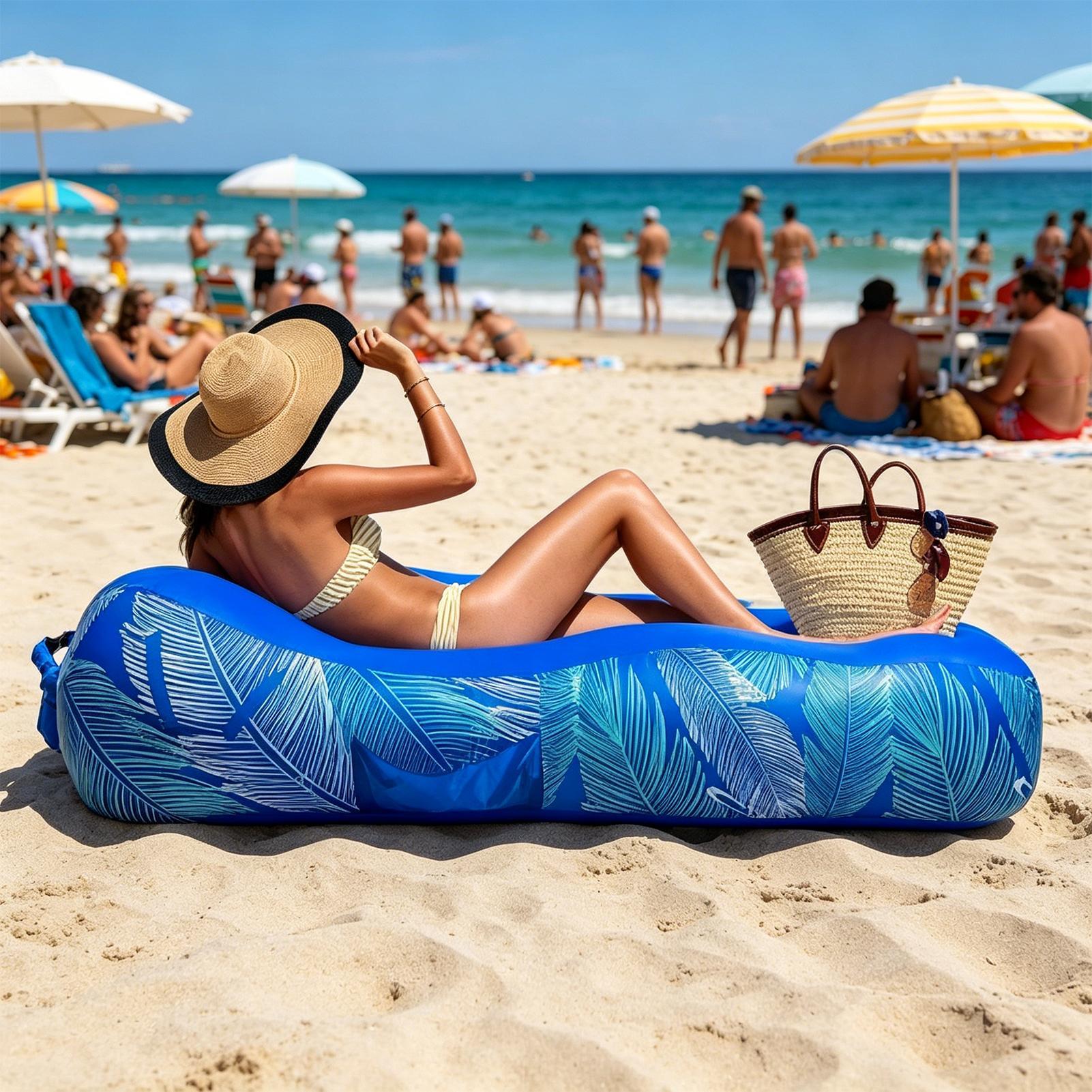 Aufblasbare Liege mit Sonnensc – Pool Lounger Inflatable Bewertung und Preis