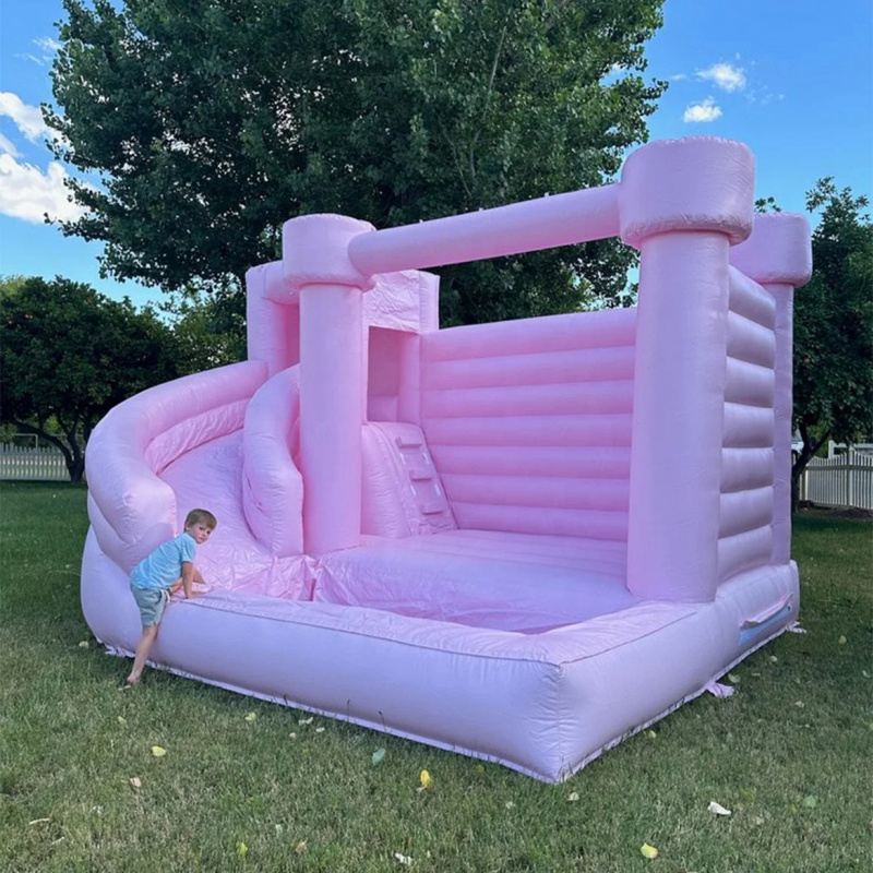 Maßgefertigtes Rosa Schloss-Hü – Water Slide Inflatable Bewertung und Preis