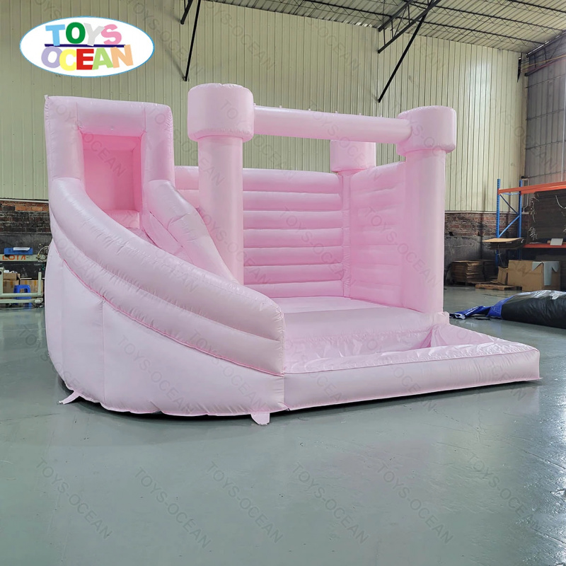 Maßgefertigtes Rosa Schloss-Hü – Water Slide Inflatable Bewertung und Preis