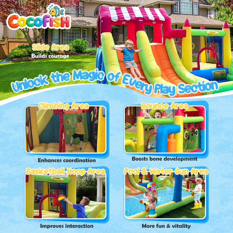 Cocofish Hinterhof-Sommer-Wass – Water Slide Inflatable Bewertung und Preis