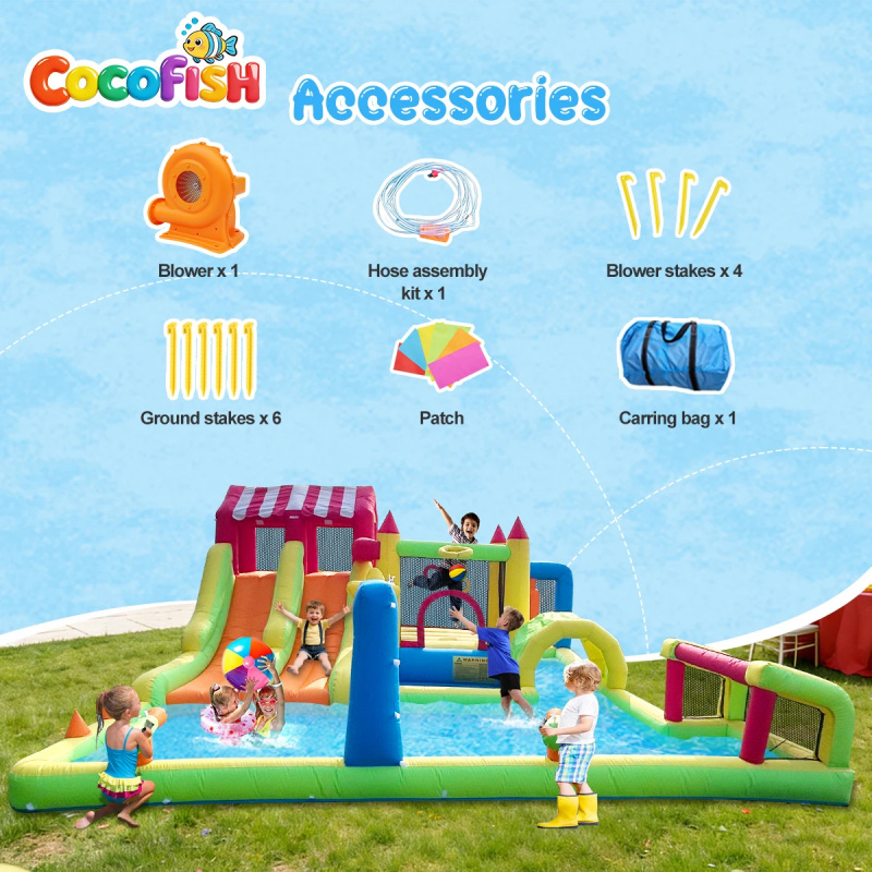 Cocofish Hinterhof-Sommer-Wass – Water Slide Inflatable Bewertung und Preis