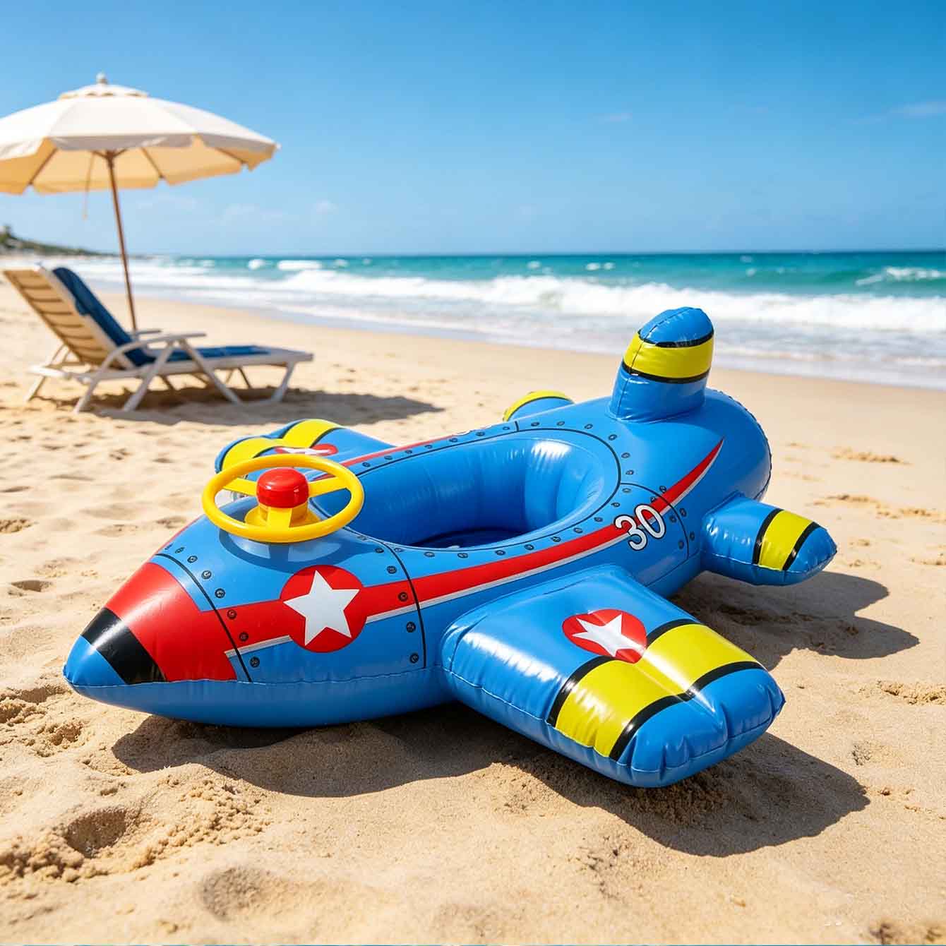 1 Stück Aufblasbarer Flugzeug- – Pool Float Ring Inflatable Bewertung und Preis