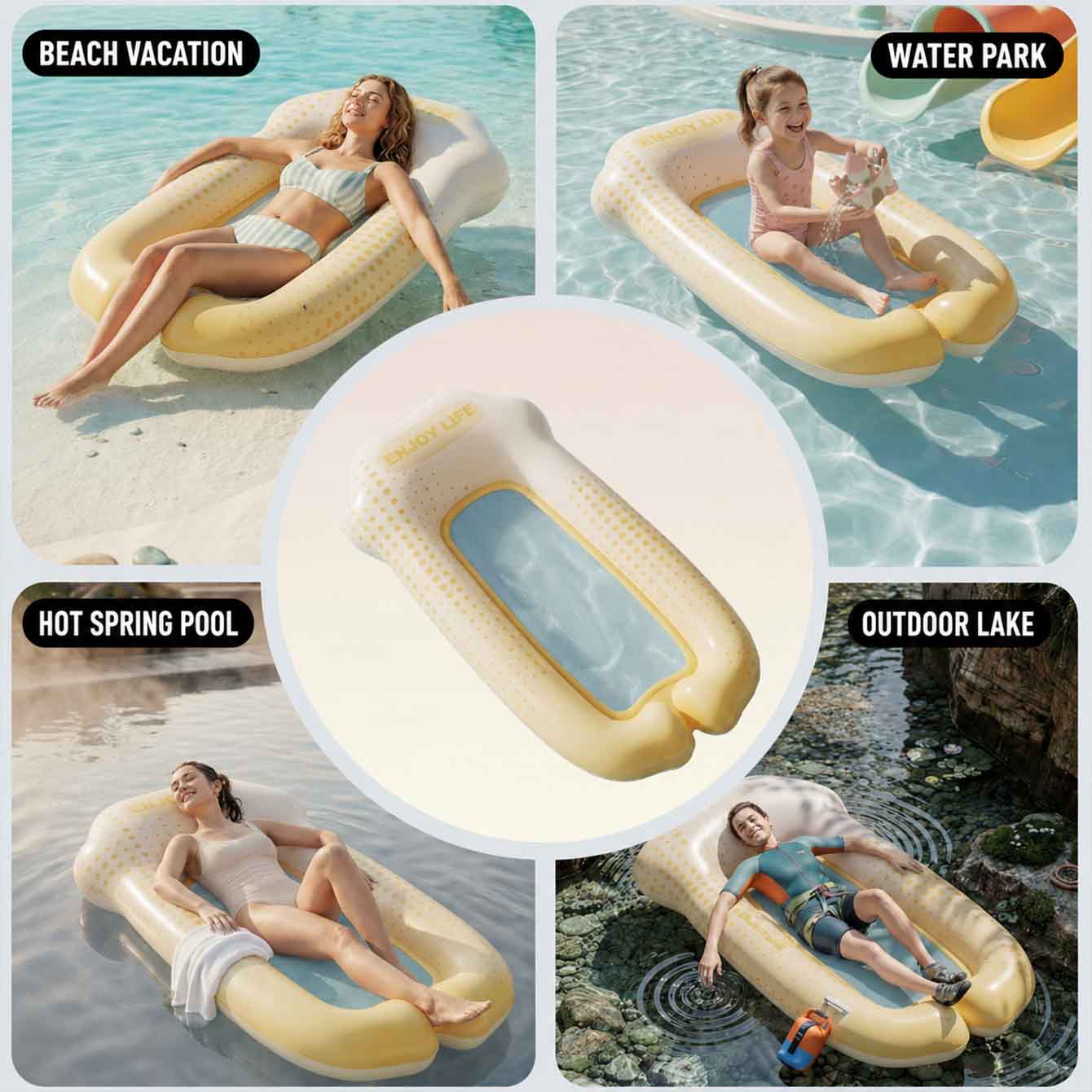 Aufblasbare Wasserhängematte f – Pool Lounger Inflatable Bewertung und Preis