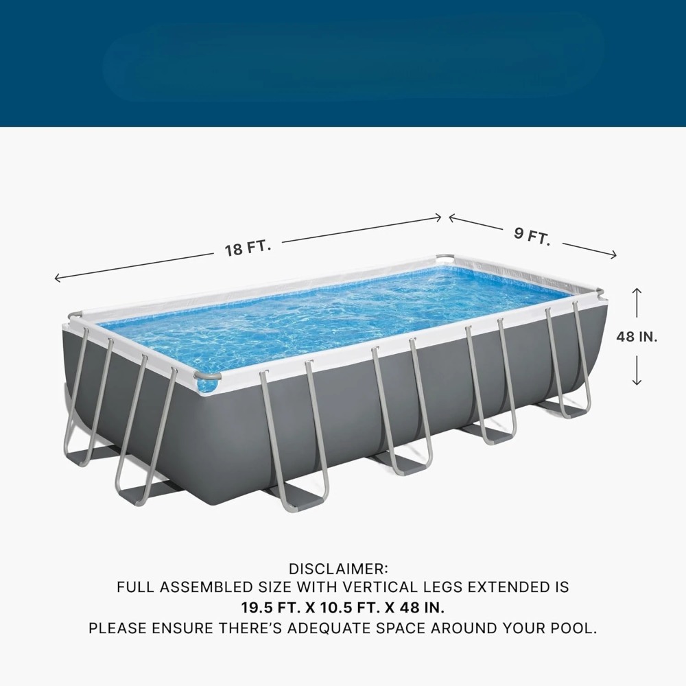 Rechteckiger Aufstellpool mit  – Pool Ladder Above Ground Bewertung und Preis