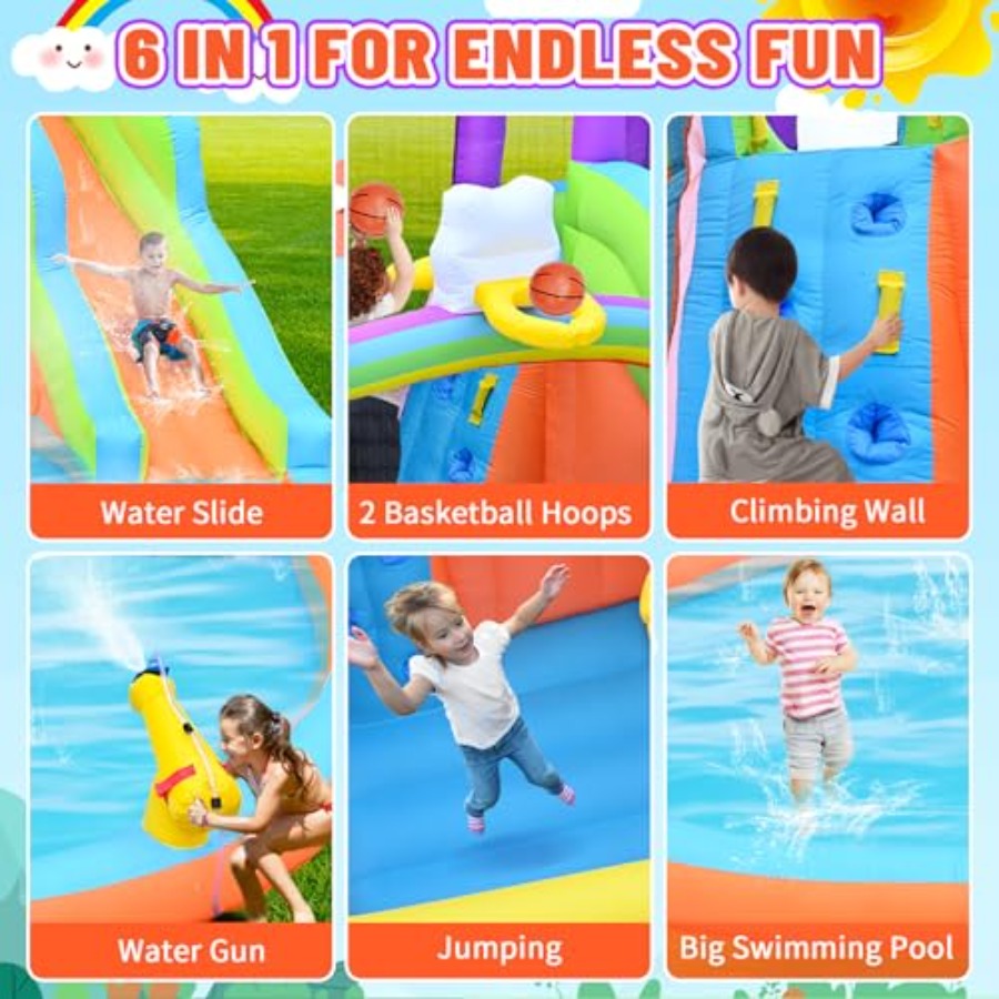 Aufblasbare Hüpfburg mit Wasse – Water Slide Inflatable Bewertung und Preis
